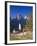 Italy, South Tyrol, Gr?Nertal, Dolomites, Kolfuschg, Sella, Church, Autumn-Thonig-Framed Photographic Print