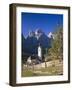 Italy, South Tyrol, Gr?Nertal, Dolomites, Kolfuschg, Sella, Church, Autumn-Thonig-Framed Photographic Print