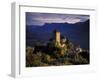 Italy, South Tyrol, Meran Basin, Tirol, Tyrol Castle, Background Merano and Val D'Adige-Udo Siebig-Framed Photographic Print