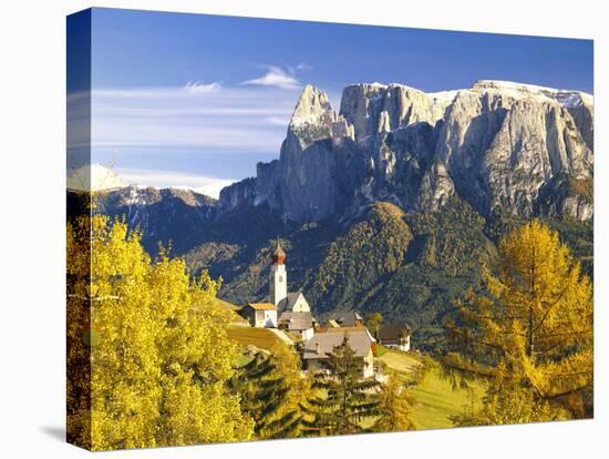 Italy, South Tyrol, Mittelberg, Schlern, Autumn-Thonig-Stretched Canvas