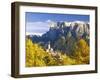 Italy, South Tyrol, Mittelberg, Schlern, Autumn-Thonig-Framed Photographic Print