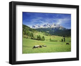 Italy, South Tyrol, Rose Garden Area, Nova Levante, Geiger Alm Rosengarten Group-Udo Siebig-Framed Photographic Print