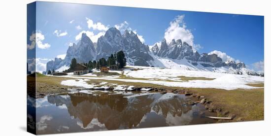 Italy, South Tyrol, the Dolomites, Geislergruppe (Gruppo Delle Odle) Mountains, Gschnagenhardt Alps-Alfons Rumberger-Stretched Canvas