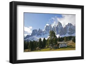 Italy, South Tyrol, the Dolomites, Geislerspitzen, Geisler Group-Alfons Rumberger-Framed Photographic Print