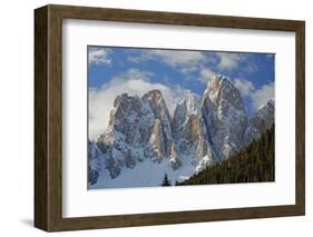 Italy, South Tyrol, the Dolomites, Geislerspitzen, Geisler Gruoup-Alfons Rumberger-Framed Photographic Print