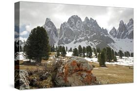 Italy, South Tyrol, the Dolomites, Geislerspitzen-Alfons Rumberger-Stretched Canvas