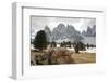 Italy, South Tyrol, the Dolomites, Geislerspitzen-Alfons Rumberger-Framed Photographic Print