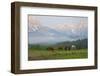 Italy, South Tyrol, the Dolomites, Kreuzbergpass, Nemesalm, Dreischusterspitze-Alfons Rumberger-Framed Photographic Print