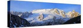 Italy, South Tyrol, the Dolomites, Marmolata, Panorama-Alfons Rumberger-Stretched Canvas