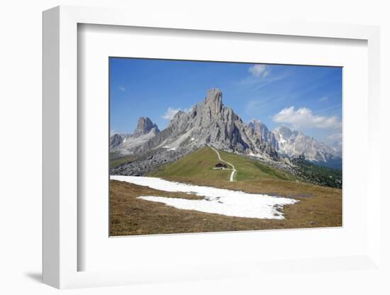 Italy, South Tyrol, the Dolomites, Passo Giau, Ra Gusela, Tofana, Mountain-Alfons Rumberger-Framed Photographic Print