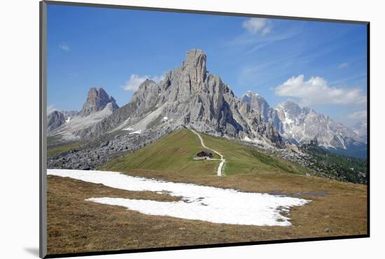 Italy, South Tyrol, the Dolomites, Passo Giau, Ra Gusela, Tofana, Mountain-Alfons Rumberger-Mounted Photographic Print