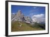 Italy, South Tyrol, the Dolomites, Passo Giau, Ra Gusela, Tofana-Alfons Rumberger-Framed Photographic Print