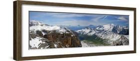 Italy, South Tyrol, the Dolomites, Sella, Marmolata, Panorama-Alfons Rumberger-Framed Photographic Print