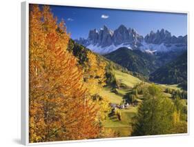 Italy, South Tyrol, Villn?Tal, St. Magda Lena, Geislerspitzen-Thonig-Framed Photographic Print