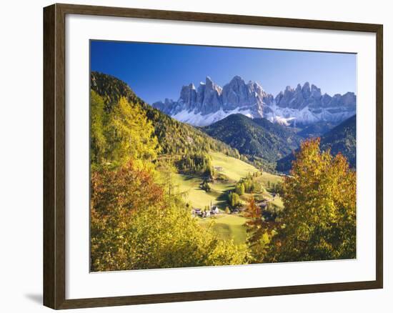 Italy, South Tyrol, Villn?Tal, St. Magda Lena, Skyline-Thonig-Framed Photographic Print