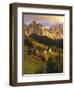 Italy, South Tyrol, Villn?Tal, St. Magdalena, Church, Mountains, 'Geislerspitzen', Autumn-Thonig-Framed Photographic Print