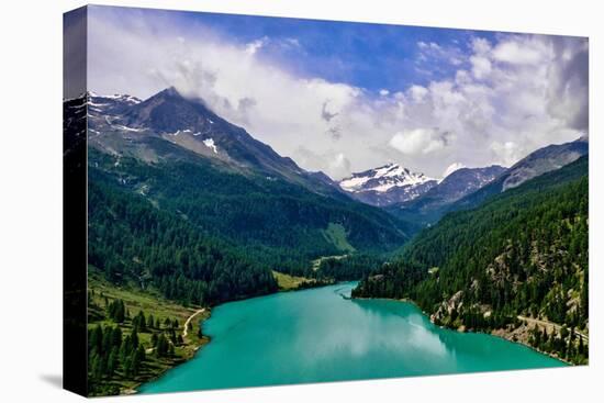 Italy, Stelvio National Park, Val Martello (Martello Valley) artificial lake-Michele Molinari-Stretched Canvas