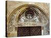 Italy, Subiaco, Main Entrance to Sacro Speco Monastery-null-Stretched Canvas