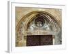 Italy, Subiaco, Main Entrance to Sacro Speco Monastery-null-Framed Giclee Print