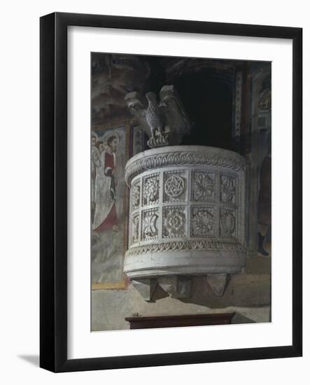 Italy, Subiaco, Sacro Speco Monastery, Upper Church, Pulpit, 13th Century-null-Framed Giclee Print