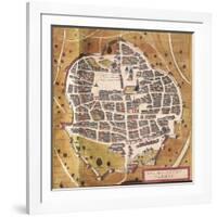 Italy, Sulmona, the City of Sulmona from Civitates Orbis Terrarum-null-Framed Giclee Print