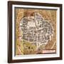 Italy, Sulmona, the City of Sulmona from Civitates Orbis Terrarum-null-Framed Giclee Print