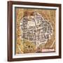 Italy, Sulmona, the City of Sulmona from Civitates Orbis Terrarum-null-Framed Giclee Print