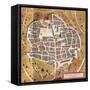 Italy, Sulmona, the City of Sulmona from Civitates Orbis Terrarum-null-Framed Stretched Canvas