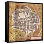 Italy, Sulmona, the City of Sulmona from Civitates Orbis Terrarum-null-Framed Stretched Canvas