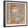 Italy, Sulmona, the City of Sulmona from Civitates Orbis Terrarum-null-Framed Giclee Print