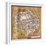 Italy, Sulmona, the City of Sulmona from Civitates Orbis Terrarum-null-Framed Giclee Print