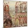 Italy, the Construction of a City, Miniature from the Manuscript Vaticanus Latinus 3225-null-Mounted Giclee Print