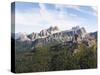 Italy, the Dolomites, Falzaregopass, Cinque Torre, Croda Di Lago, Monte Pelmo, Mountain Peaks-Dietmar Walser-Stretched Canvas