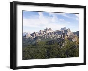 Italy, the Dolomites, Falzaregopass, Cinque Torre, Croda Di Lago, Monte Pelmo, Mountain Peaks-Dietmar Walser-Framed Photographic Print