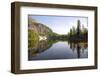Italy, the Dolomites, South Tyrol, Cortina D'Ampezzo, Lago Di Federa, Trees, Reflection-Alfons Rumberger-Framed Photographic Print