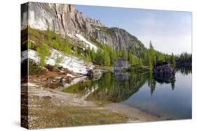 Italy, the Dolomites, South Tyrol, Cortina D'Ampezzo, Lago Di Federa-Alfons Rumberger-Stretched Canvas