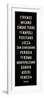 Italy Transit Sign 1-Michael Jon Watt-Framed Giclee Print