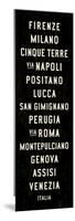 Italy Transit Sign 1-Michael Jon Watt-Mounted Giclee Print