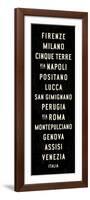 Italy Transit Sign 1-Michael Jon Watt-Framed Giclee Print