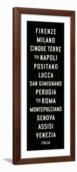 Italy Transit Sign 1-Michael Jon Watt-Framed Giclee Print