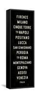 Italy Transit Sign 1-Michael Jon Watt-Framed Stretched Canvas