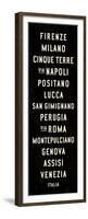 Italy Transit Sign 1-Michael Jon Watt-Framed Premium Giclee Print