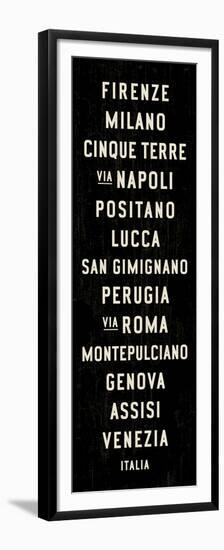 Italy Transit Sign 1-Michael Jon Watt-Framed Premium Giclee Print