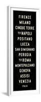 Italy Transit Sign 1-Michael Jon Watt-Framed Premium Giclee Print