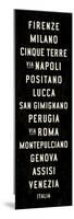 Italy Transit Sign 1-Michael Jon Watt-Mounted Premium Giclee Print