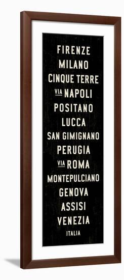 Italy Transit Sign 1-Michael Jon Watt-Framed Giclee Print