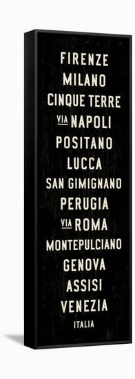 Italy Transit Sign 1-Michael Jon Watt-Framed Stretched Canvas