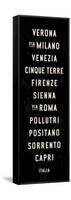 Italy Transit Sign 2-Michael Jon Watt-Framed Stretched Canvas