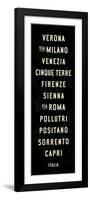 Italy Transit Sign 2-Michael Jon Watt-Framed Giclee Print