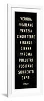 Italy Transit Sign 2-Michael Jon Watt-Framed Giclee Print